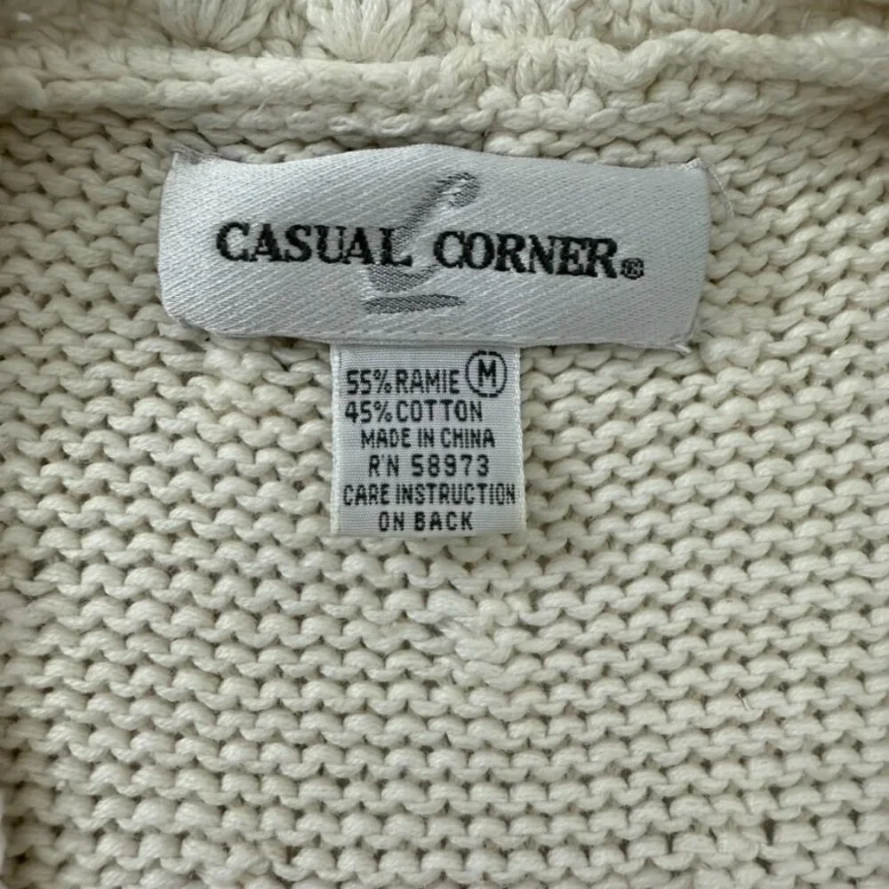 Vintage Casual Corner Women’s Floral Embroidered Knit Sweater Vest Size M - Picture 6 of 10